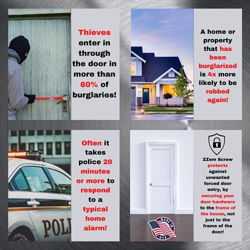 ZZem Screw Door Repair Door Hinge Stripped Screw Hole Repair kit and